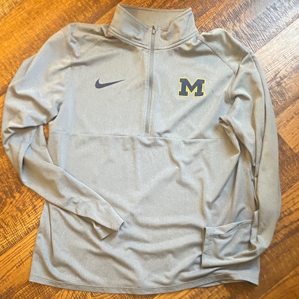Michigan Nike Dry-fit Quarter-Zip Pullover